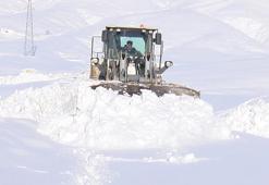 Muş’ta ekiplerin 3 metrelik karla zorlu mücadelesi