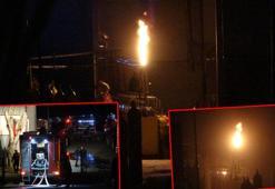 Kocaeli'de, gaz dolum tesisinde yangın
