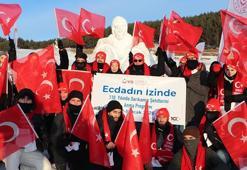 Sarıkamış şehitleri için binlerce kişi, yürüyüşe başladı