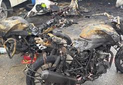 Kağıthane’de konteynerdeki 22 motosikletin alev alev yandığı olayda kundaklama iddiası