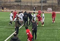 Sivas'ta amatör maçta gerginlik; maç yarıda kaldı
