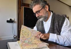 Karikatürleriyle yaşama bağlandı