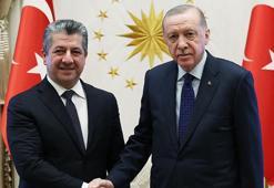 Cumhurbaşkanı Erdoğan, IKBY Başbakanı Barzani'yi kabul etti