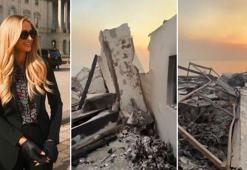 Paris Hilton Los Angeles'ta yanan evini paylaştı