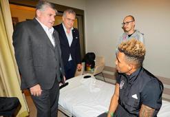 Serdal Adalı’dan Gedson Fernandes’e geçmiş olsun ziyareti
