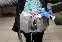 Kapıkule’de beline sardığı bezde 5 bin gümrük kaçağı ilaç ele geçirildi