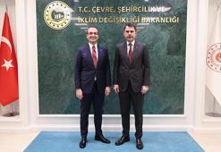 Bakan Kurum, Şişli Belediye Başkanı Şahan'ı kabul etti