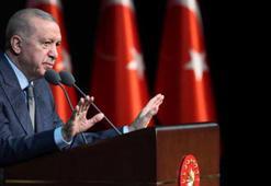 Cumhurbaşkanı Erdoğan: Yeni evlenecekler için faizsiz kredi desteğini 81 ilde uygulamaya alıyoruz