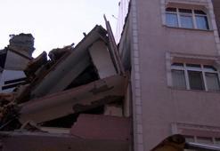 Bahçelievler'de 6 katlı bina yıkılırken bitişiğindeki apartman hasar gördü