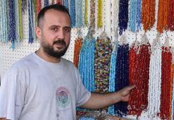 Cam nazar boncuğu ustası, ata yadigarı mesleğini sürdürüyor