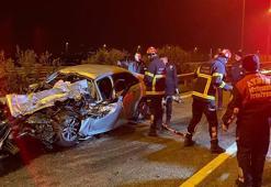 Ters yöne giren otomobil kamyonla çarpıştı: 1 ölü, 1 yaralı