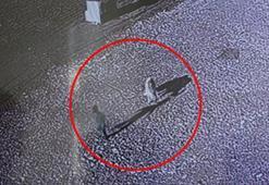 Ekmek vermek isterken sokak köpeğinin saldırısına uğradı, o anlar kamerada