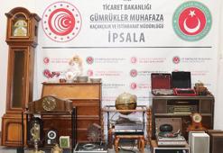 İpsala Sınır Kapısı’nda, minibüste antika eşyalar ele geçirildi