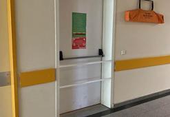 Hastanede yangın merdiveni girişlerinin kapatılma görüntülerine bakanlık açıklaması