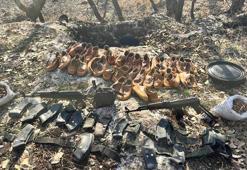 Diyarbakır’da PKK'lı teröristlere ait toprağa gömülü silah ve mühimmat ele geçirildi