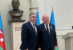 Marmara Grubu Vakfı Başkanı Akkan Suver'e 'Haydar Aliyev 100 Yıllık Madalyası'