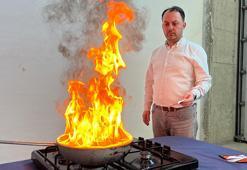 Yağ yangınlarını kısa sürede söndüren ürün geliştirildi