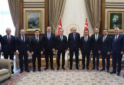 Cumhurbaşkanı Erdoğan, Özbekistan ve Azerbaycan bakanlarını kabul etti