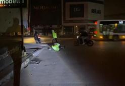 İhtara uymadı, kendisini durdurmaya çalışan polisi yere düşürdüğünü sosyal medyadan paylaştı