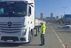 Ocak ayında, kamyon, çekici ve tankerlere yönelik denetimlerde 135 bin sürücüye ceza