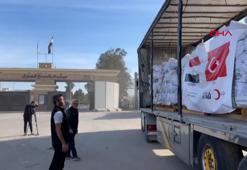 Türkiye'den gönderilen yardım malzemeleri Gazze'ye ulaştı