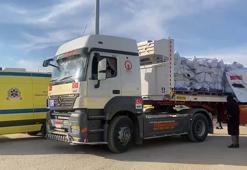 Türkiye'den gönderilen yardım malzemeleri Gazze'ye ulaştı