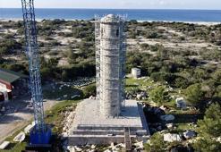 Tsunamide yıkılan 2 bin yıllık deniz feneri 1-2 aya tamamlanacak