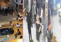Sahibiyle tartıştıkları iş yerini pala ve silahla bastılar, kaçarken trafiğe takılınca esnaftan dayak yediler