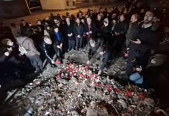 Diyarbakır'da depremde ölenler, Serin-2 Apartmanı enkazının kaldırıldığı alanda anıldı