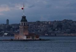 Üsküdar’da günbatımı karpostallık manzaralar oluşturdu