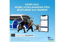 Kamil Koç’tan mobil uygulamaya özel yurt içi biletlerde yüzde 10 indirim