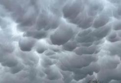 Hatay'da Mammatus bulutları görüldü