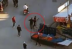 Husumetlisi ile eşi ve kızını tüfekle vurdu; kaçış kamerada