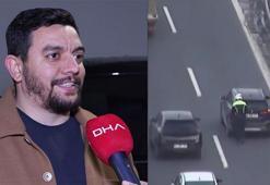Köprüde polisin ittiği aracın sürücüsü: Can güvenliğimi sağlamak adına benim itmeme izin vermedi