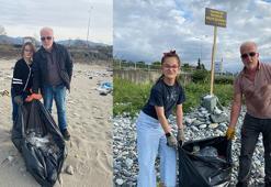 Dede ve torunundan çevre duyarlılığı