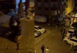 Bahçelievler'de iki aile arasında çıkan döner bıçaklı kavga kamerada