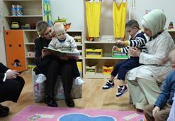 Emine Erdoğan ile Ukrayna Devlet Başkanının eşi Zelenska Millet Kütüphanesi'ni ziyaret etti