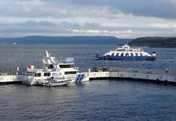 Gökçeada feribot seferlerine fırtına engeli