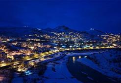 Tunceli beyaza büründü; güzel manzaralar dron kamerasında