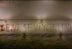 'Seni Seviyorum' yazısı temizlendi; başkandan 'İnşallah görmesi gereken görmüştür' paylaşımı