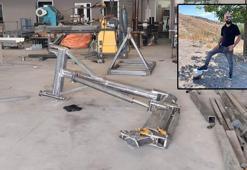 Vincin taşıdığı demir malzeme, işçilerin üzerine düştü: 2 yaralı