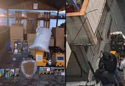 Küçükçekmece'de kaçak sigara operasyonu