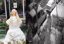 Avcılar’da kuaförün yaptığı kardan gelini çaldılar; o anlar kamerada