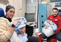 Ahmet bebek ambulansta doğdu