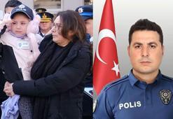 Şapkasını taktığı şehit babasını selam vererek uğurladı