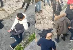 Fatih'te yankesicilik şüphelisi polise sopayla saldırdı