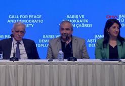 İmralı Heyeti Taksim'de basın açıklamasında bulundu