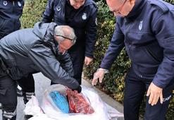 Otobüs terminalinde çuvallarda taşınan 1,5 ton ciğer imha edildi