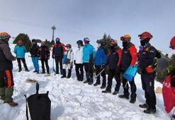 Ergan Dağı Kayak Merkezi'nde çığ tatbikatı