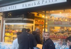 Beyoğlu'nda ilk iftar öncesi pide kuyruğu